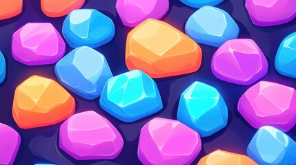 Aufkleber - Colorful pebbles background for use in banners postcards and book illustrations Ideal for various design projects