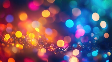 Aufkleber - Colorful Bokeh Background