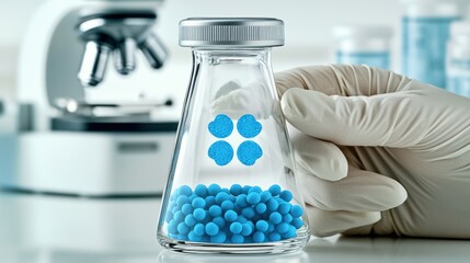 Poster - Laboratory Experiment with Blue Chemical Solutions