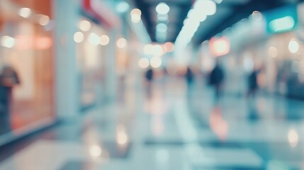 Poster - Blurred Background of a Retail Space