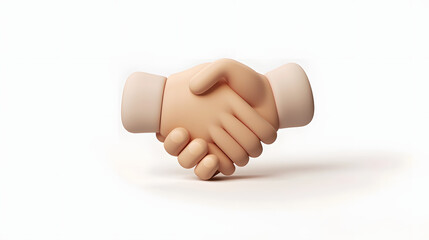 Poster - Handshake icon sale of marketing 3D