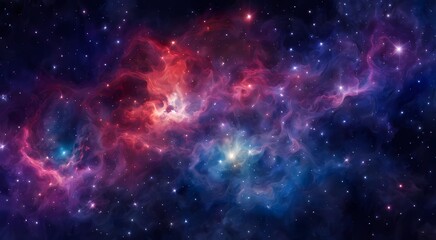 Wall Mural - amazing purple galaxy with stars and nebula background, night sky