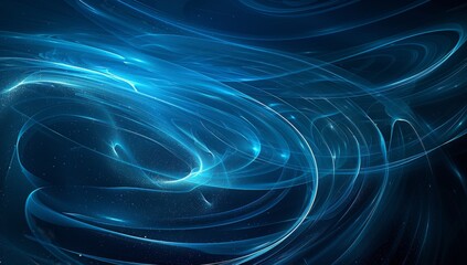 Fototapete - Abstract blue background nature geometric organic wallpaper, flowing textures of painted surface rough patterns and water Grunge Decorative Relief Navy Blue glowing grid on technology hi-tech concept