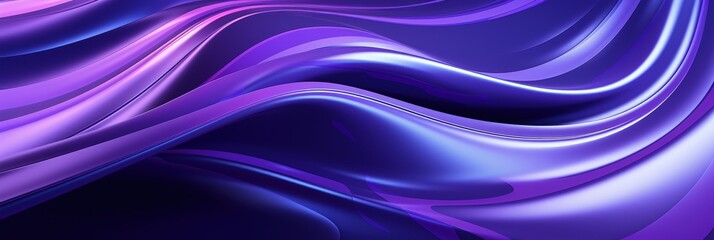 Wall Mural - Abstract Purple and Blue Waves