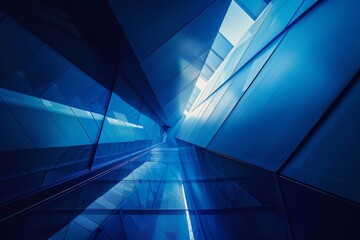Fototapete - Abstract blue background nature geometric organic wallpaper, flowing textures of painted surface rough patterns and water Grunge Decorative Relief Navy Blue glowing grid on technology hi-tech concept