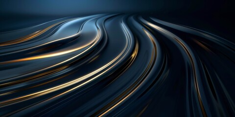 Fototapete - Abstract blue background nature geometric organic wallpaper, flowing textures of painted surface rough patterns and water Grunge Decorative Relief Navy Blue glowing grid on technology hi-tech concept