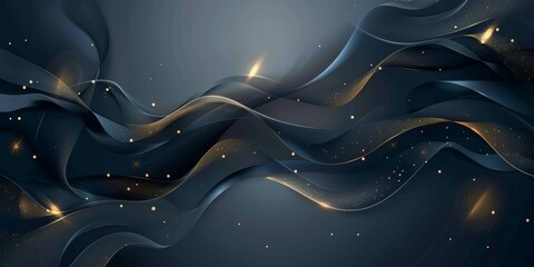 Fototapete - Abstract blue background nature geometric organic wallpaper, flowing textures of painted surface rough patterns and water Grunge Decorative Relief Navy Blue glowing grid on technology hi-tech concept