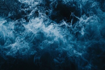Fototapete - Abstract blue background nature geometric organic wallpaper, flowing textures of painted surface rough patterns and water Grunge Decorative Relief Navy Blue glowing grid on technology hi-tech concept