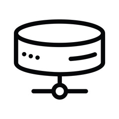 Canvas Print - A simple database icon representing data storage or management