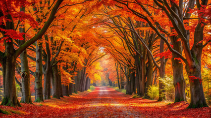 autumn in the forest. autumn, forest, fall, tree, trees, nature, leaves, landscape, park, season, ye