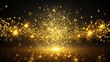 © suchetpong - Macro isolated gold glittering particle effect