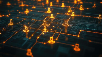 Aufkleber - Social networking icons merged with streaming video thumbnails, representing the evolution of digital content creation, innovation, and community engagement.