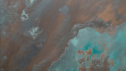  Rustic Textured Surface with Gainsboro and Cyan Oxidized Patina
