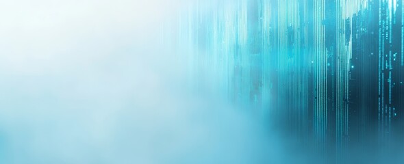 Poster - A bar graph showing a significant spike in market performance in teal.