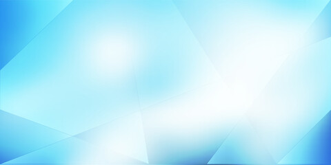 Poster - Blue Slanted Soft Lines, Geometric Gradient Shapes - Abstract Background Design Template, Vector Applicable for Web, Technology Designs, Base for Presentations, Posters, Placards, Covers or Brochures