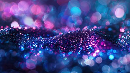 Wall Mural - Colorful Bokeh Lights on Shimmering Surface