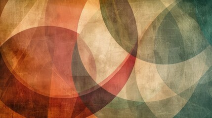 Wall Mural - Abstract Colorful Circles and Shapes Background