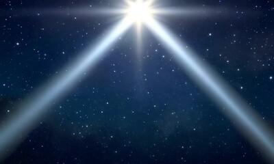 bright and shining north star in a night sky symbolizing hope and guidance 4k animation