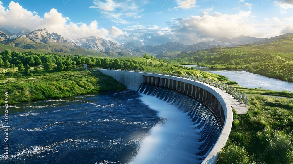 Innovative water turbine system efficiently harnessing the power of a ...