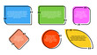 © Goldenboy_14 - Set of quote box icon. Hand drawn ink illustration. Flat style. Vector illustration. Template quote text. Memphis style design.