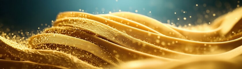 Aufkleber - Abstract Gold Fabric with Sparkle.