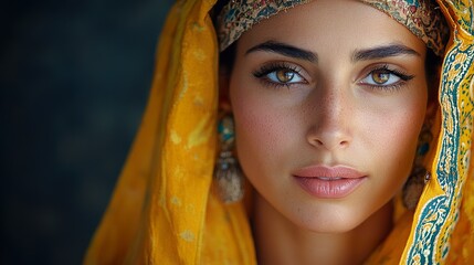 Moroccan Woman in Festive Attire