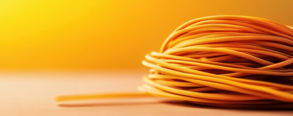 Poster - Abstract Orange Cable Background.