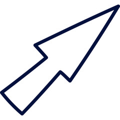 Poster - Childish line mouse cursor. Hand draw doodle of computer pinter, arrow for funny design, decoration, social media