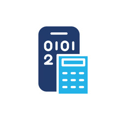 Poster - calculator app colored icon vector design good for web or mobile app
