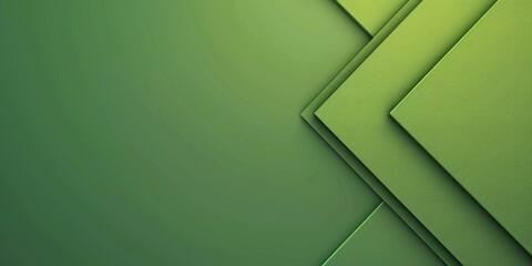 Poster - Abstract green gradient background with an arrow-shaped elements arrow flat design, vector illustration, 2D, minimalism website banner.