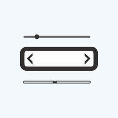 Poster - scroll bar vector art image.