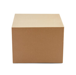 Poster - cardboard box isolated on white