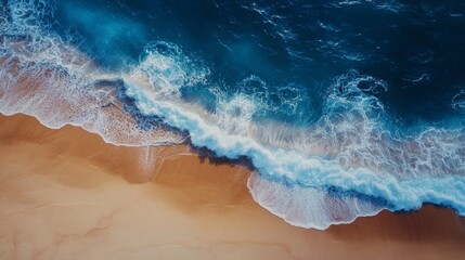 Poster - The ocean is calm and the waves are small