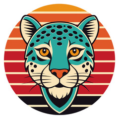 Canvas Print - tiger  Vintage Tshirt graphics vector illustration