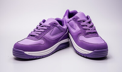 purple shoes isolated on a white background