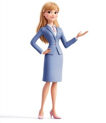 Poster - Cartoon Businesswoman.