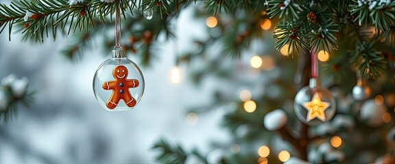 Gingerbread Man Christmas Ornament