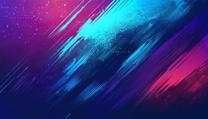 Poster - Abstract vibrant gradient with dynamic brush strokes