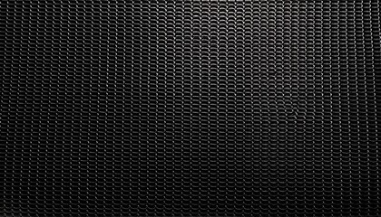 Poster - Textured black mesh pattern with circular designs