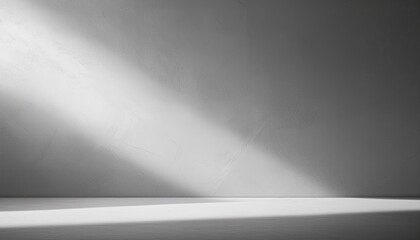 Poster - Minimalist interior with soft light and textured wall