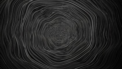Poster - Abstract black and white swirling line pattern