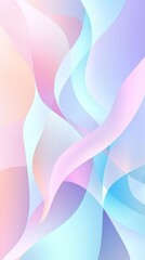 Poster - Harmonious blend of soft pink, purple, and blue hues creates a captivating abstract background, featuring smooth waves flowing gracefully across the canvas
