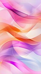 Poster - Abstract background with colorful wavy lines forming an elegant and modern design. Ideal for projects related to technology, art, and design