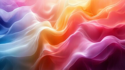 Poster - Colorful abstract background with wave pattern forming on the horizon, perfect for websites, presentations, or any project needing an abstract and modern design