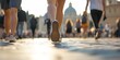 © Larisa - Low angle view of pilgrims walking towards St. Peter’s Basilica