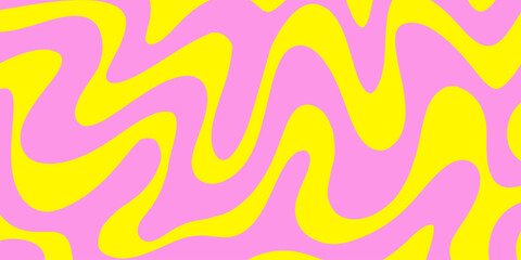 Aufkleber - Psychedelic trippy y2k retro background vector design. Groovy abstract hippie pattern. Cool geometric wave texture.
