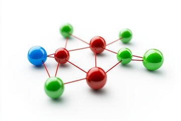 Poster - the thread connects the needles by bypassing the needles of the other color