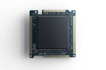 Poster - processor cpu isolated on white background