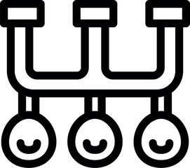 Poster - plumbing system icon representing the flow of water through pipes, ideal for illustrating plumbing c