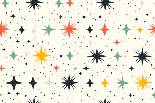 Seamless Vintage Pattern and Color Backgrounds. Retro Art Design For Your Creative.